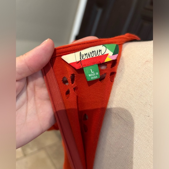 Fervour Tomato Red Cut Out Dress - Picture 10 of 16